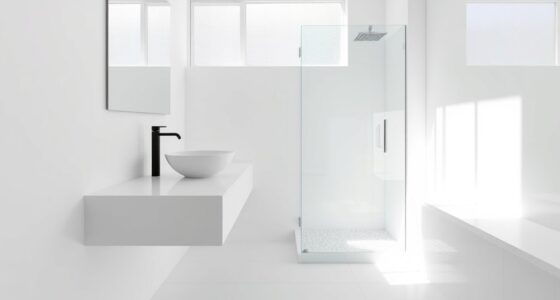 spacious minimalist bathroom designs