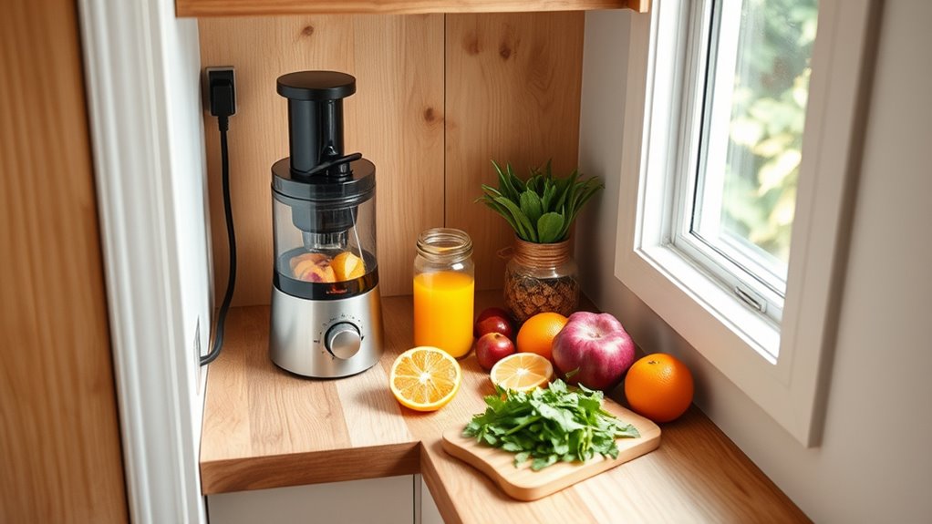 tiny house juicing station
