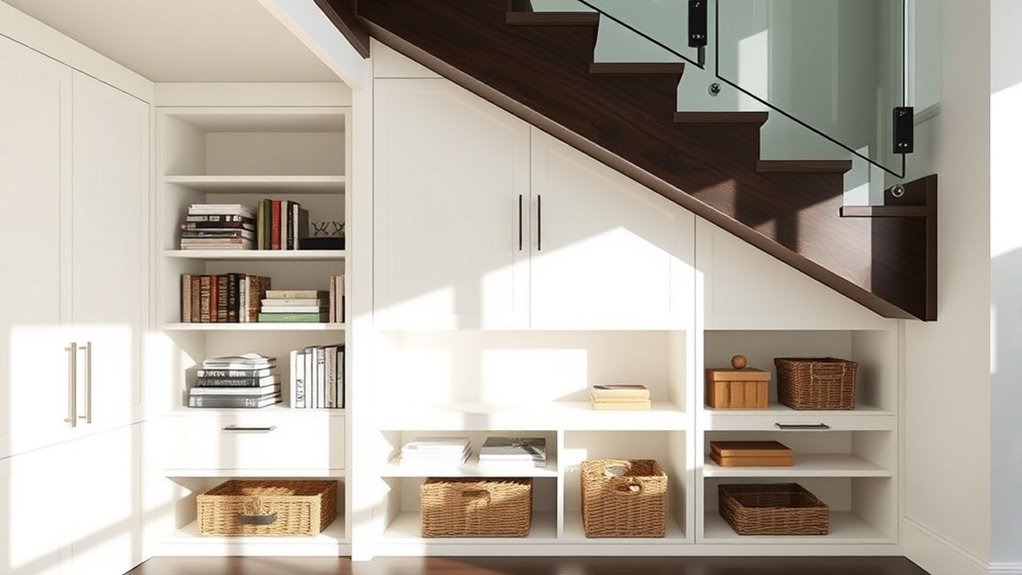 under stair clever storage solutions