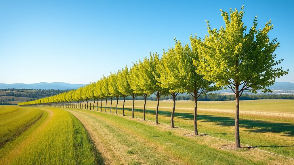 windbreak tree planting
