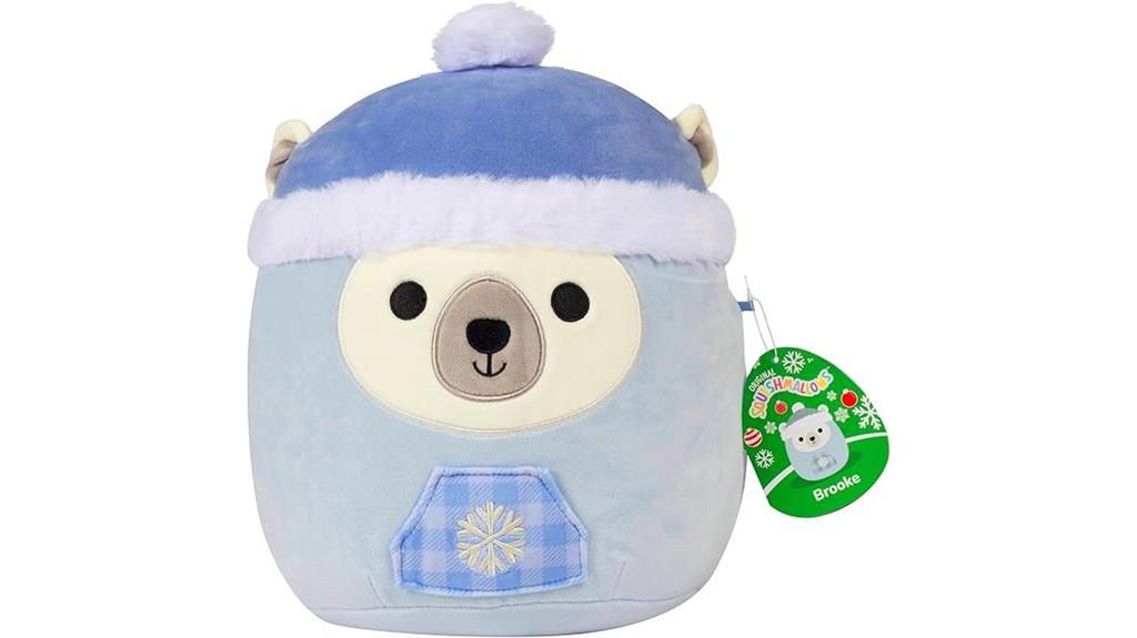 christmas polar bear plush