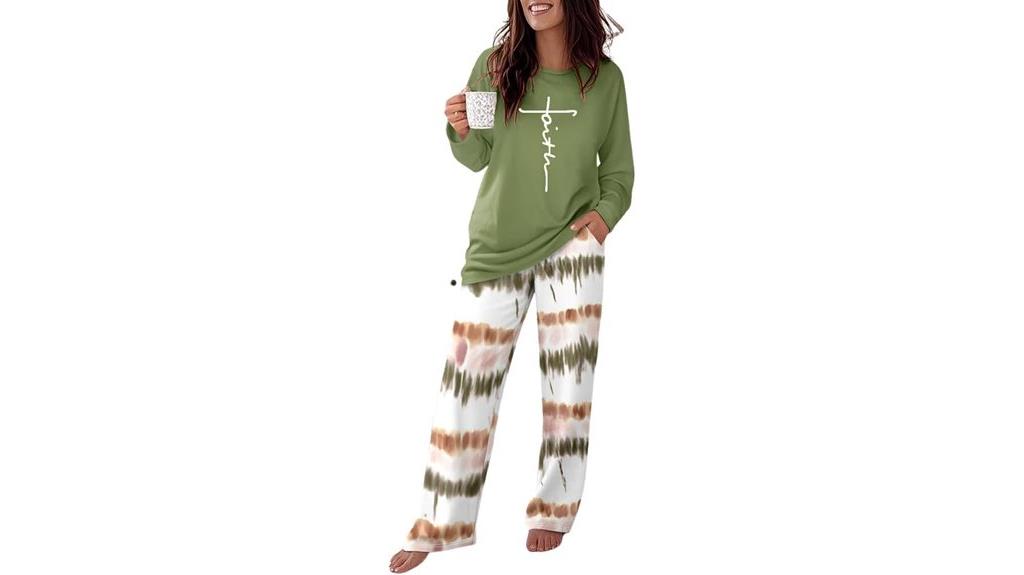 comfortable two piece pajamas