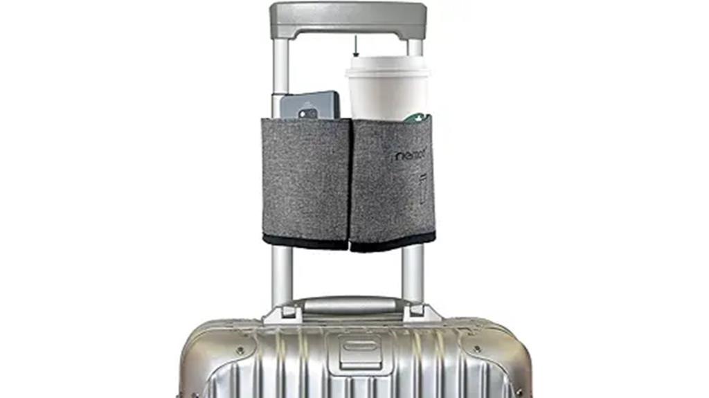 luggage mug holder grey