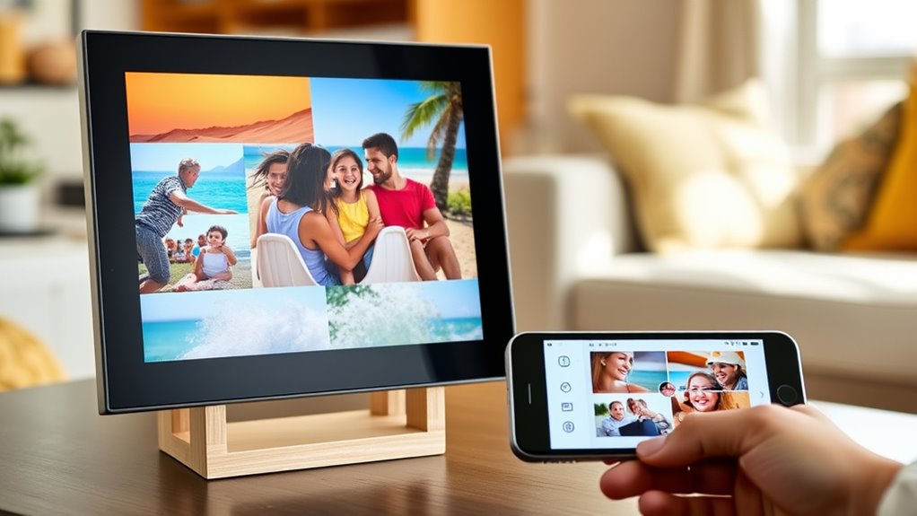 top email enabled digital frames