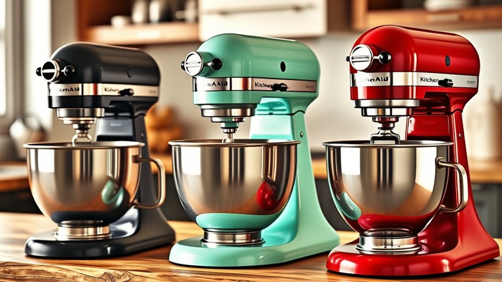 top kitchenaid mixer colors