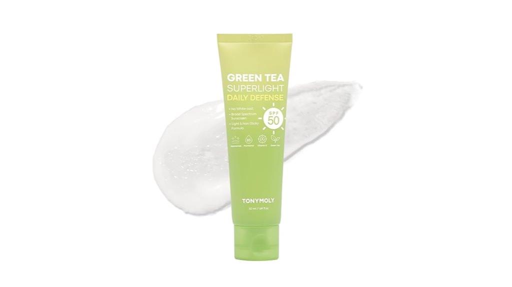 travel sized green tea sunscreen