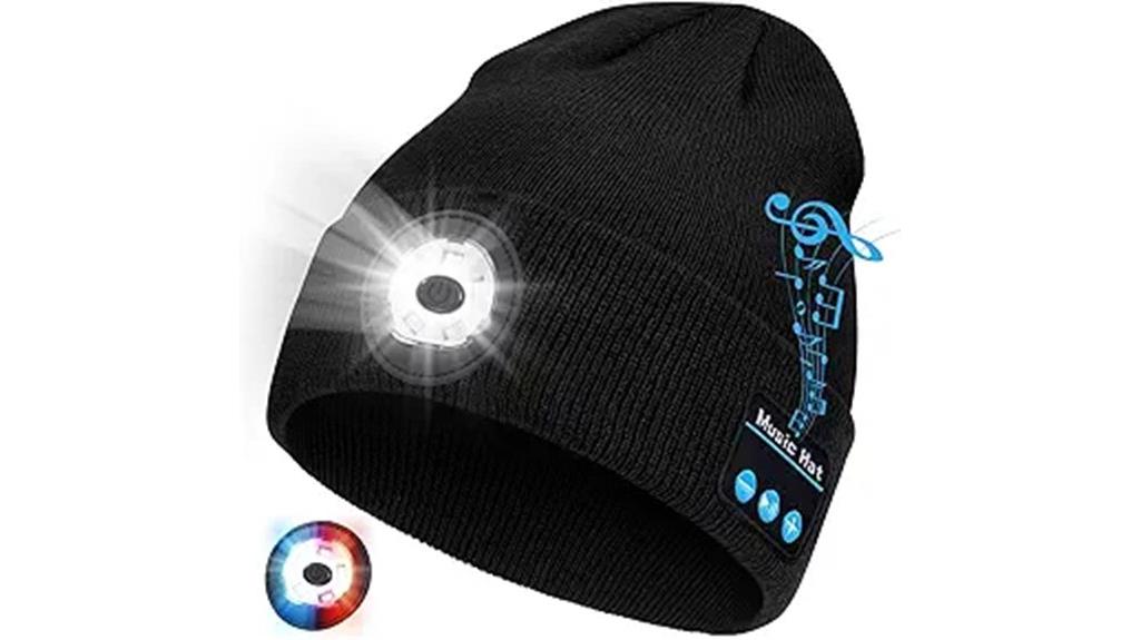 wireless light up knit hat