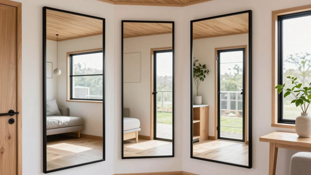 balance mirrors for spaciousness