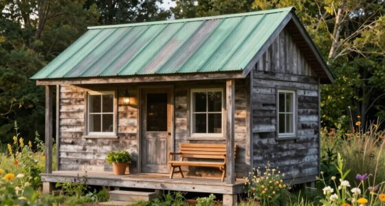 charming aged rustic exteriors