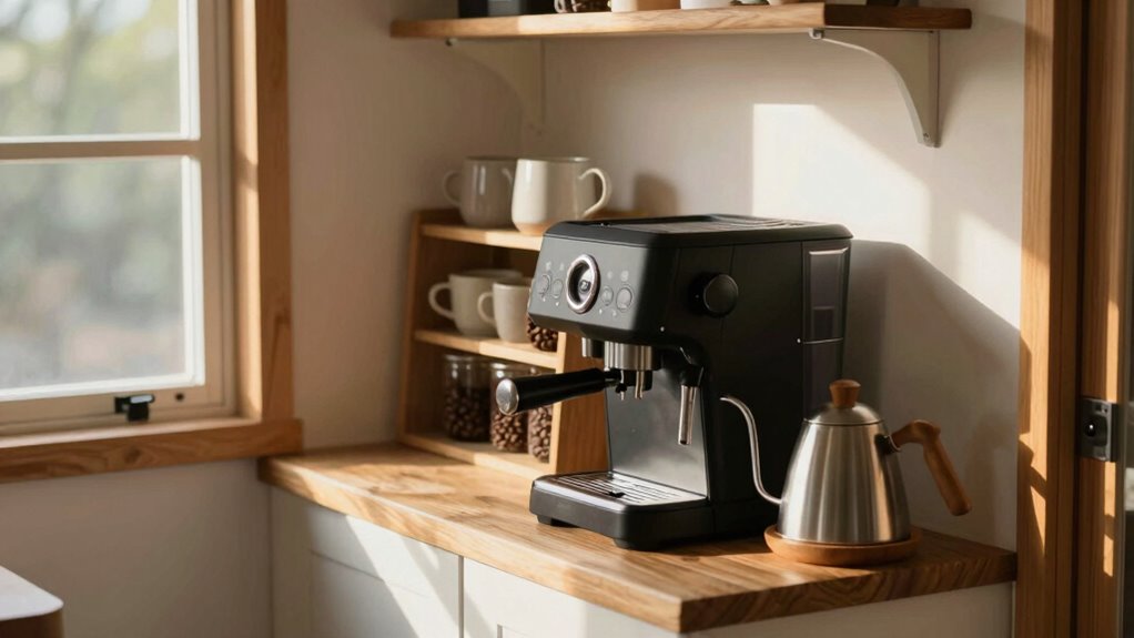 compact coffee setup ideas