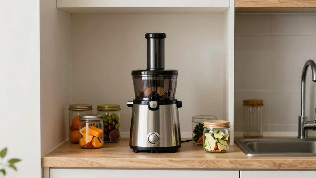 compact easy clean juicer storage