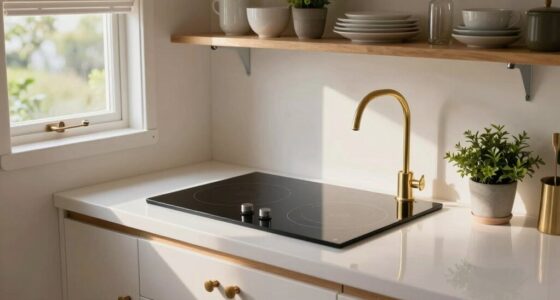 compact kitchens induction cooking