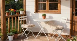 compact stylish outdoor seating
