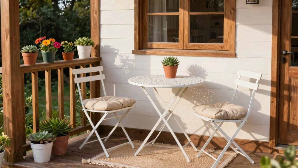 compact stylish outdoor seating