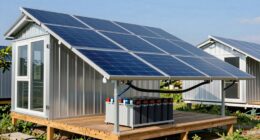 constructing tiny house solar storage