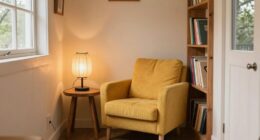 cozy compact reading nook