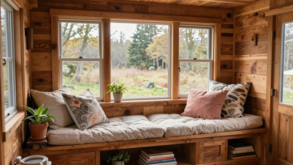 cozy practical window nook