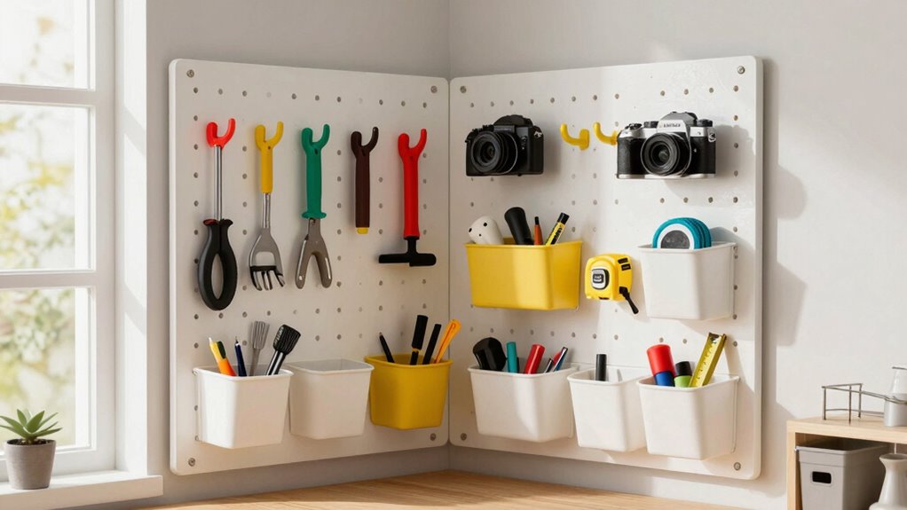 customizable durable pegboard organization