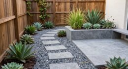 easy care small yard