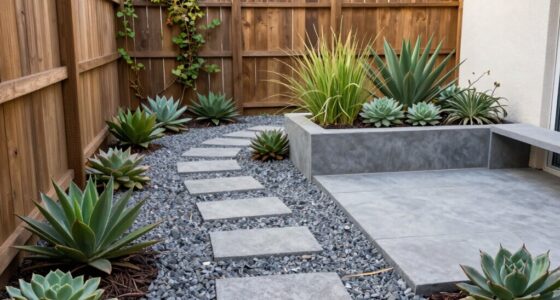 easy care small yard