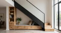 effective loft stair storage
