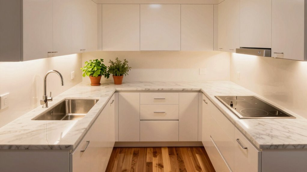 efficient dual cook galley layout