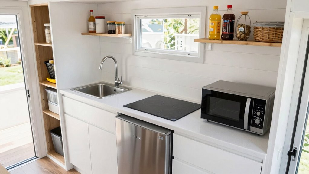 efficient tiny kitchen organization