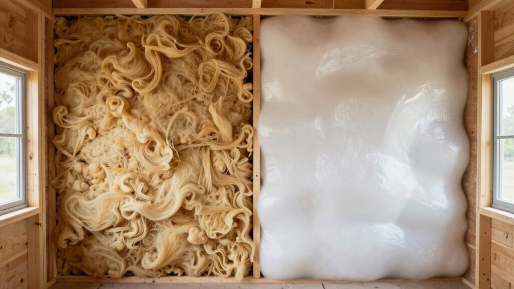 insulation options mineral wool vs spray foam