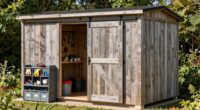 outdoor tiny house storage