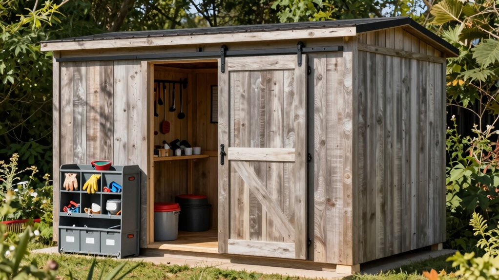 outdoor tiny house storage