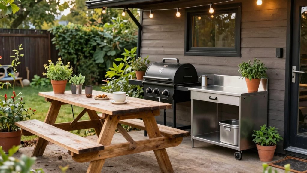 portable outdoor tiny kitchen