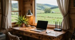rural tiny living setup
