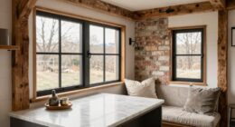 rustic modern tiny home blend
