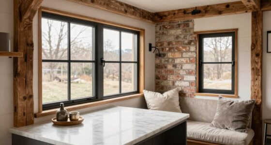 rustic modern tiny home blend