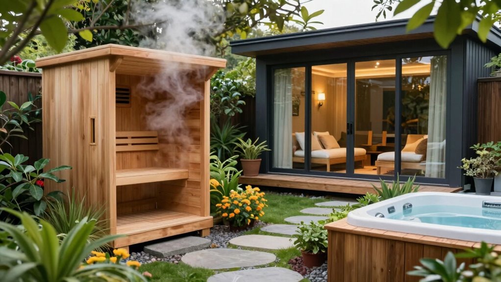 saunas and tiny wellness spaces