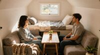 sharing space in tiny homes
