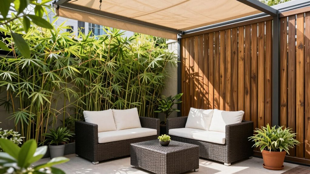 small property privacy shades