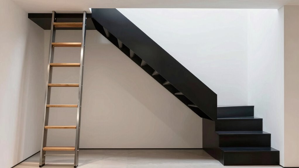 space saving safe permanent stairs