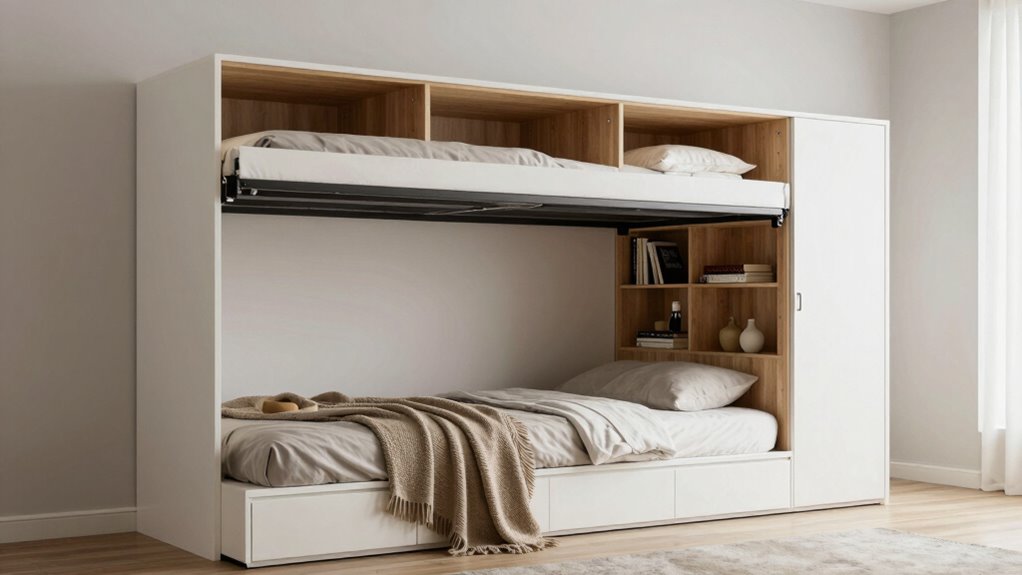 storage efficient murphy beds