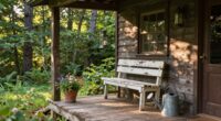 tiny cabin porch decor