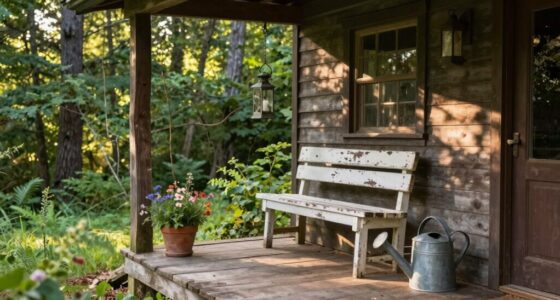 tiny cabin porch decor