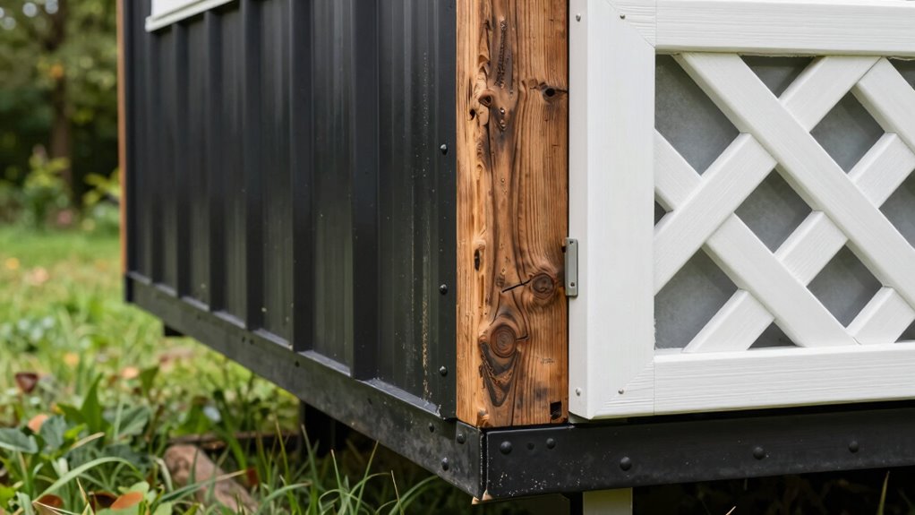 tiny house exterior skirting