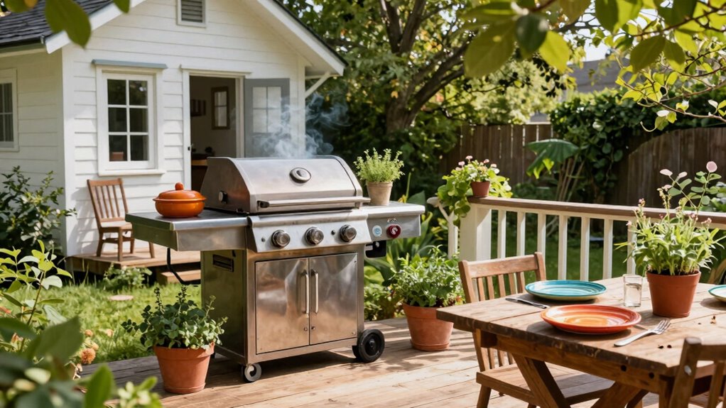 tiny house outdoor cooking
