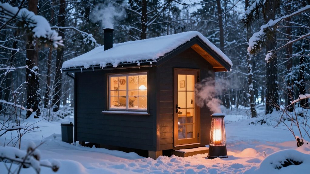 tiny house winter heating costs