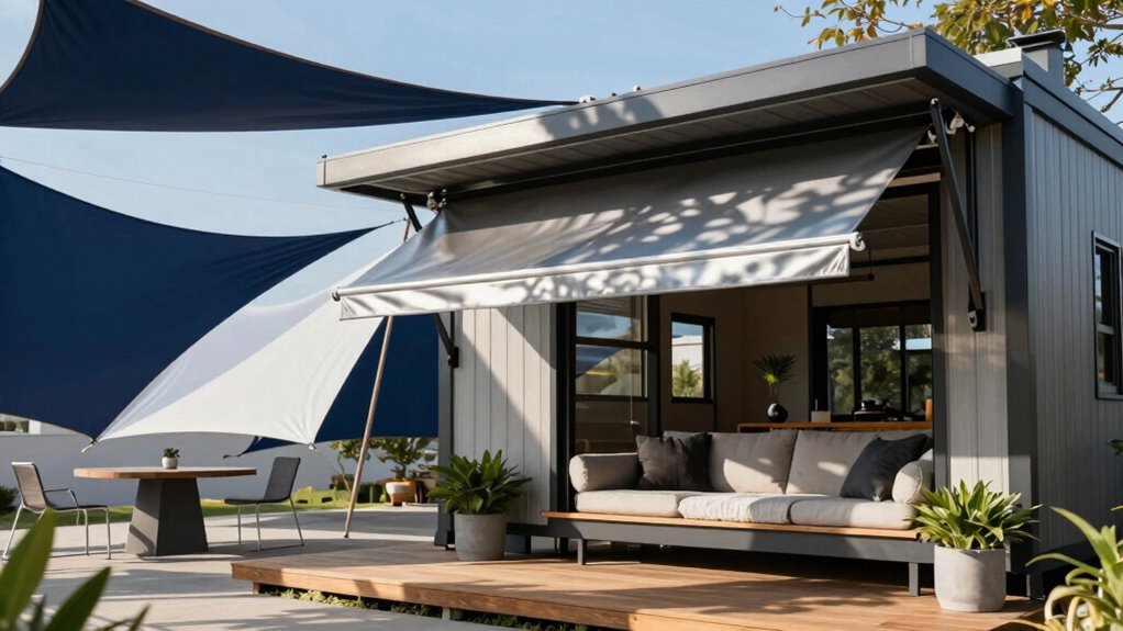 tiny porch shading options