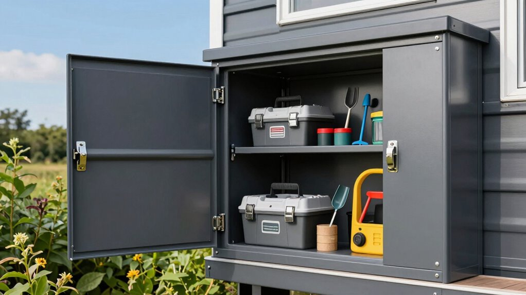 weatherproof outdoor tool organization