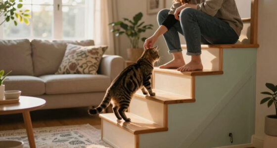 A cat staircase