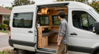 He Turned an Old Cargo Van into a 2-Story Tiny House!