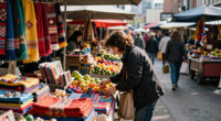 Bustling Street Culture Marketplaces