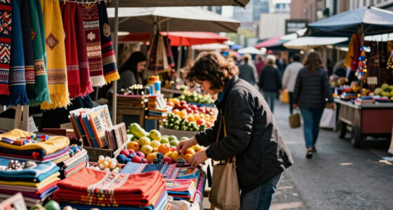Bustling Street Culture Marketplaces